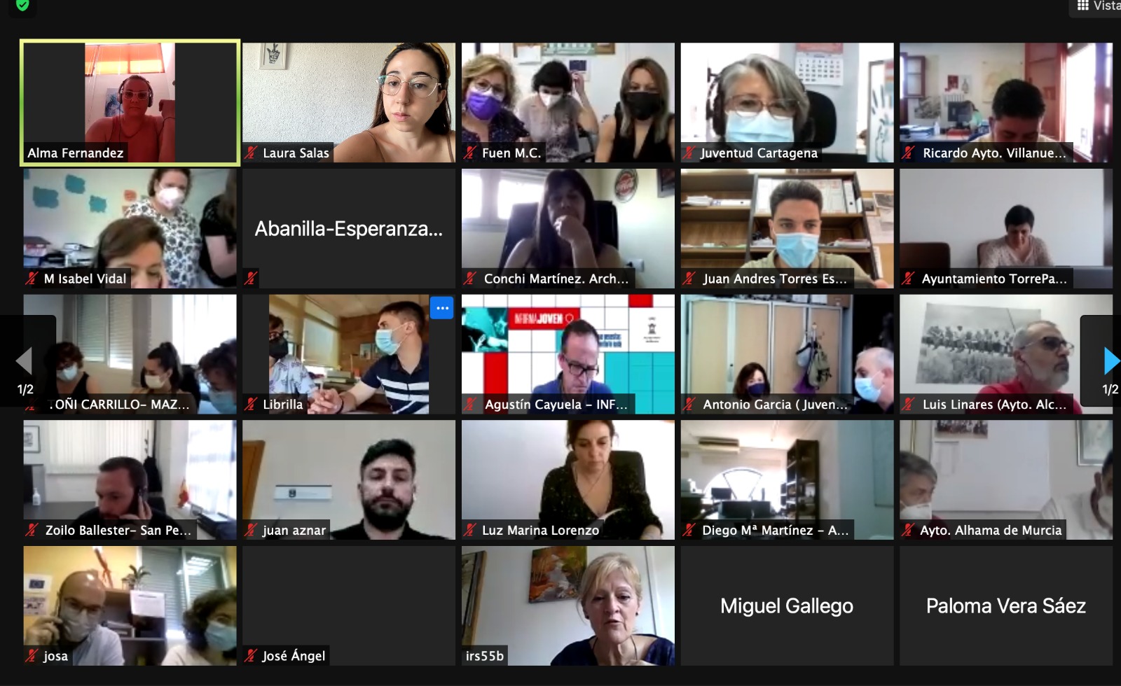 JUVENTUD | La concejalía de Juventud participa en un encuentro con la Dirección General de Juventud para tratar sobre las subvenciones POEJ 2021
