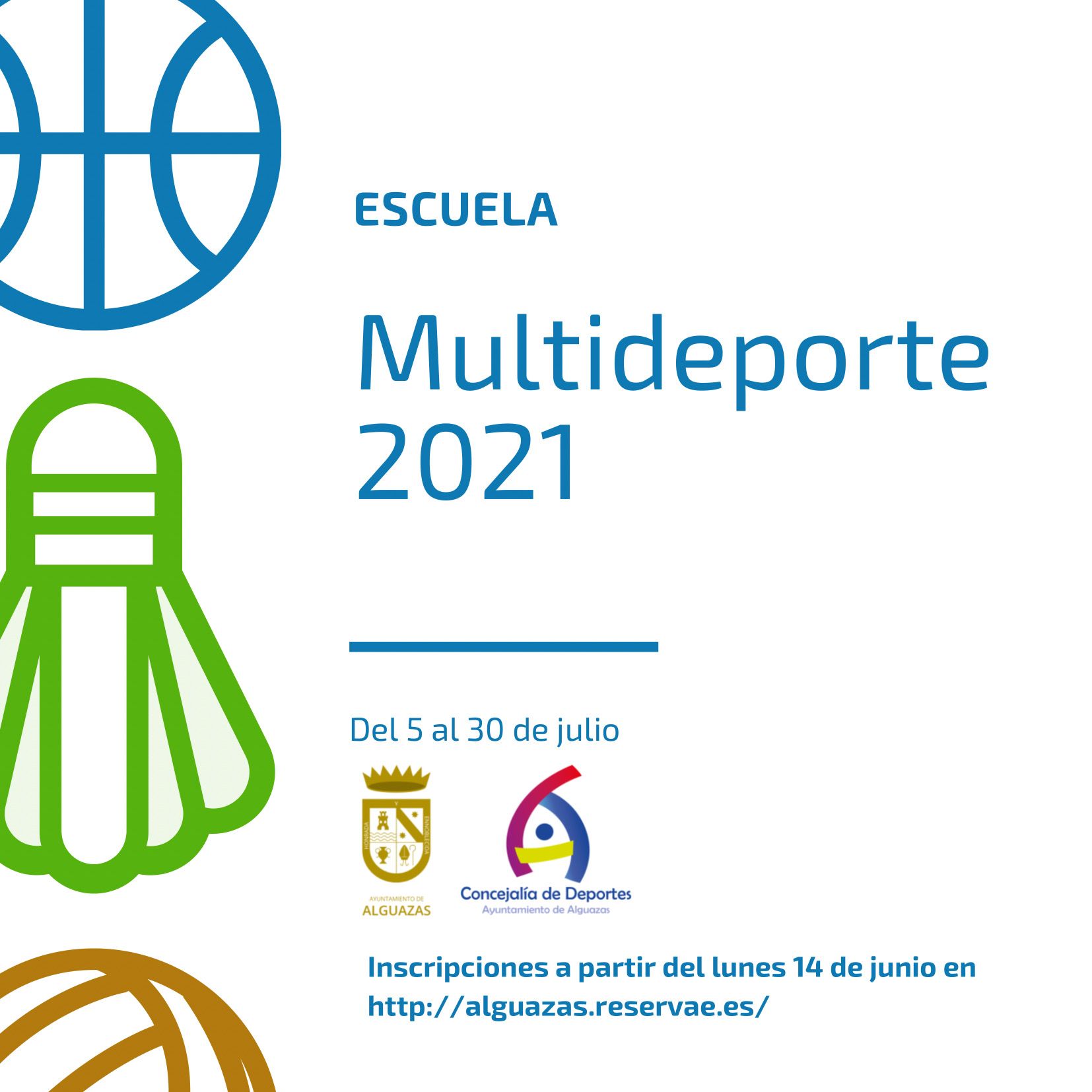 La Concejalía de Deportes pone en marcha la Escuela Multideporte del 5 al 30 de julio