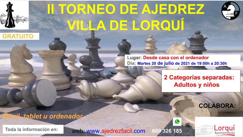 Bases torneo de ajedrez ‘Villa de Lorquí’