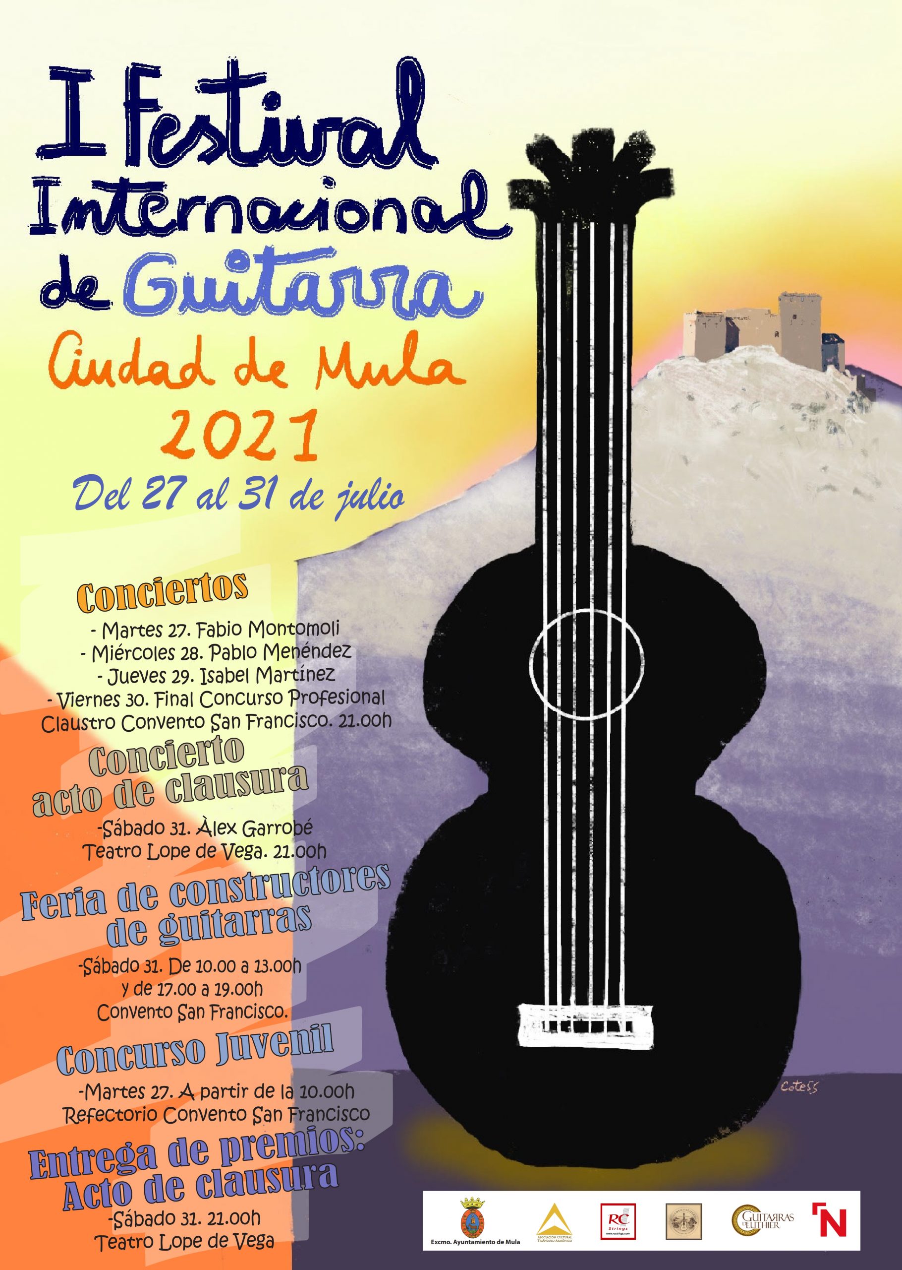 CULTURA | Mula se sitúa como capital internacional de la guitarra del 27 al 31 de julio con la celebración del I Festival y Concurso Internacional de Guitarra ‘Ciudad de Mula’