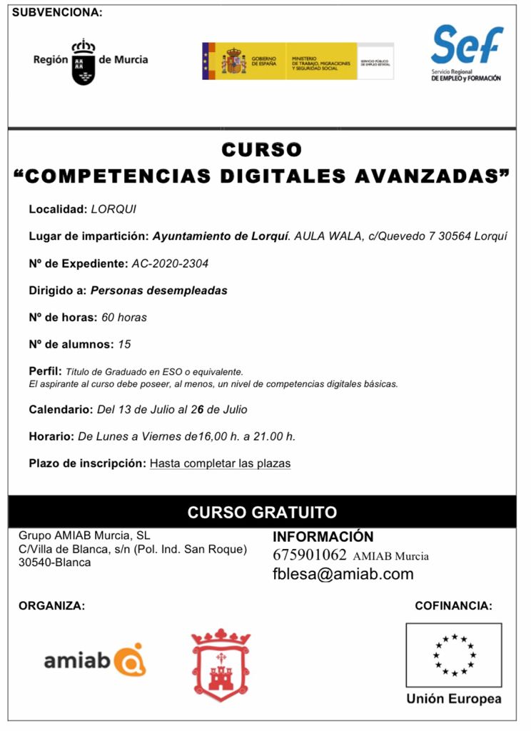 Curso de Competencias Digitales Avanzadas