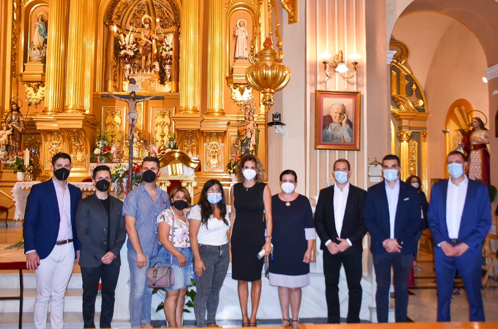 Ayuntamiento de Archena - Misas dedicadas a la Cruz de los Espejos y Cristóbal Guerrero y a la Virgen del Rosario de La Algaida, ésta última por Fiestas Patronales