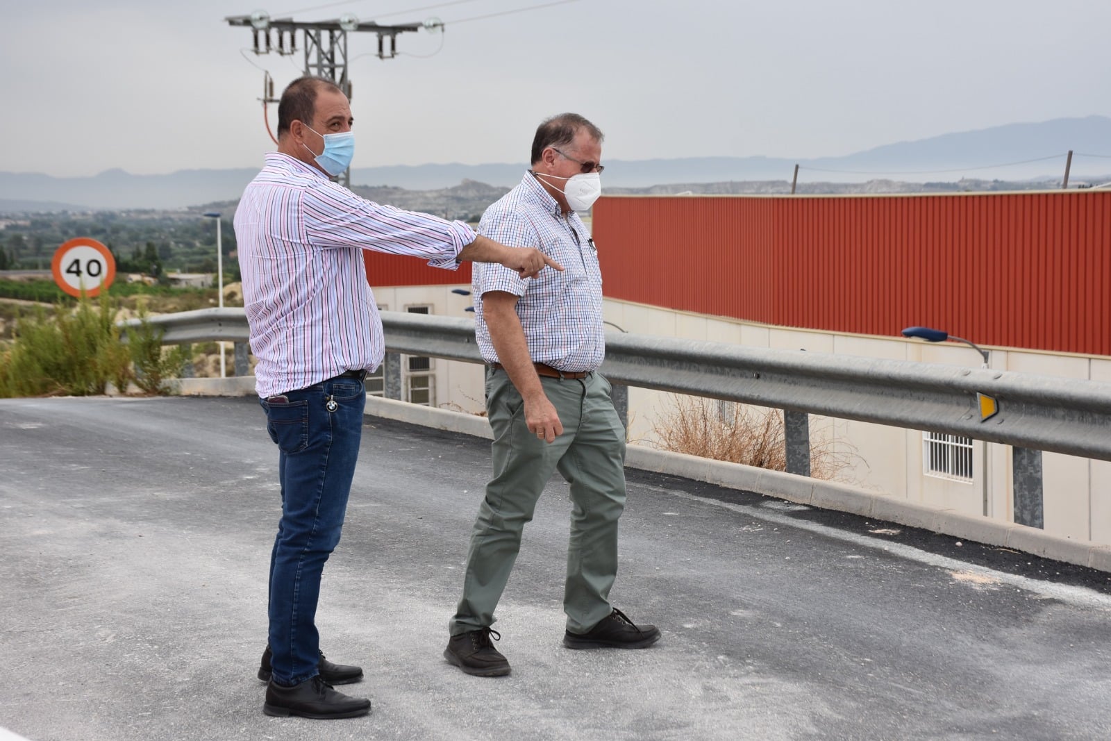 Ayuntamiento de Archena - Siguen los trabajos de mejora de los accesos a los polígonos industriales
