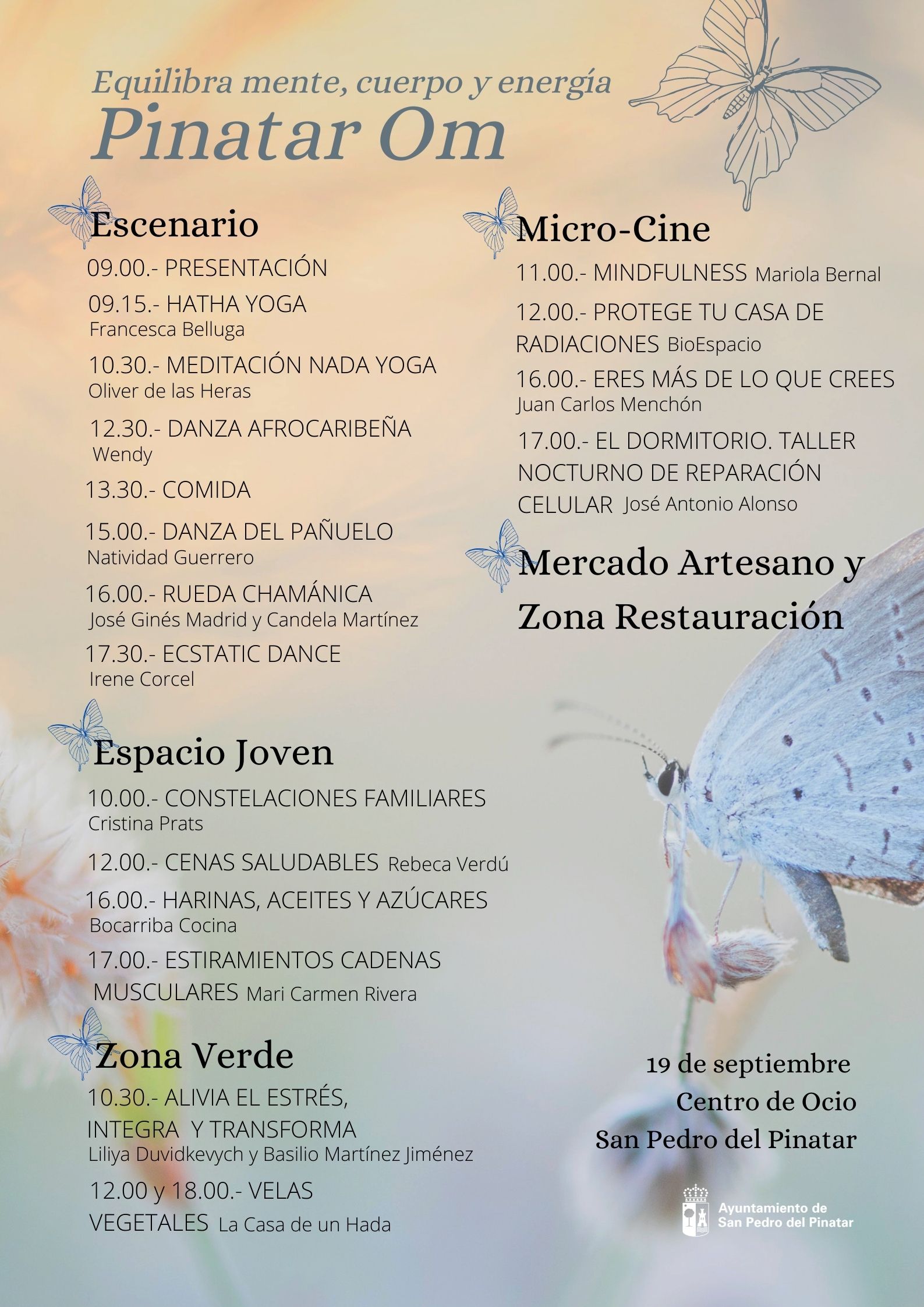 El festival multidisciplinar Pinatar Oṃ invita a equilibrar mente, cuerpo y energía