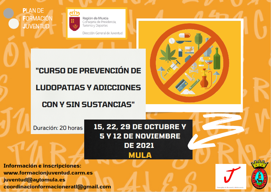 JUVENTUD | Convocatoria-curso: "Prevención de ludopatías y adicciones con y sin sustancias"