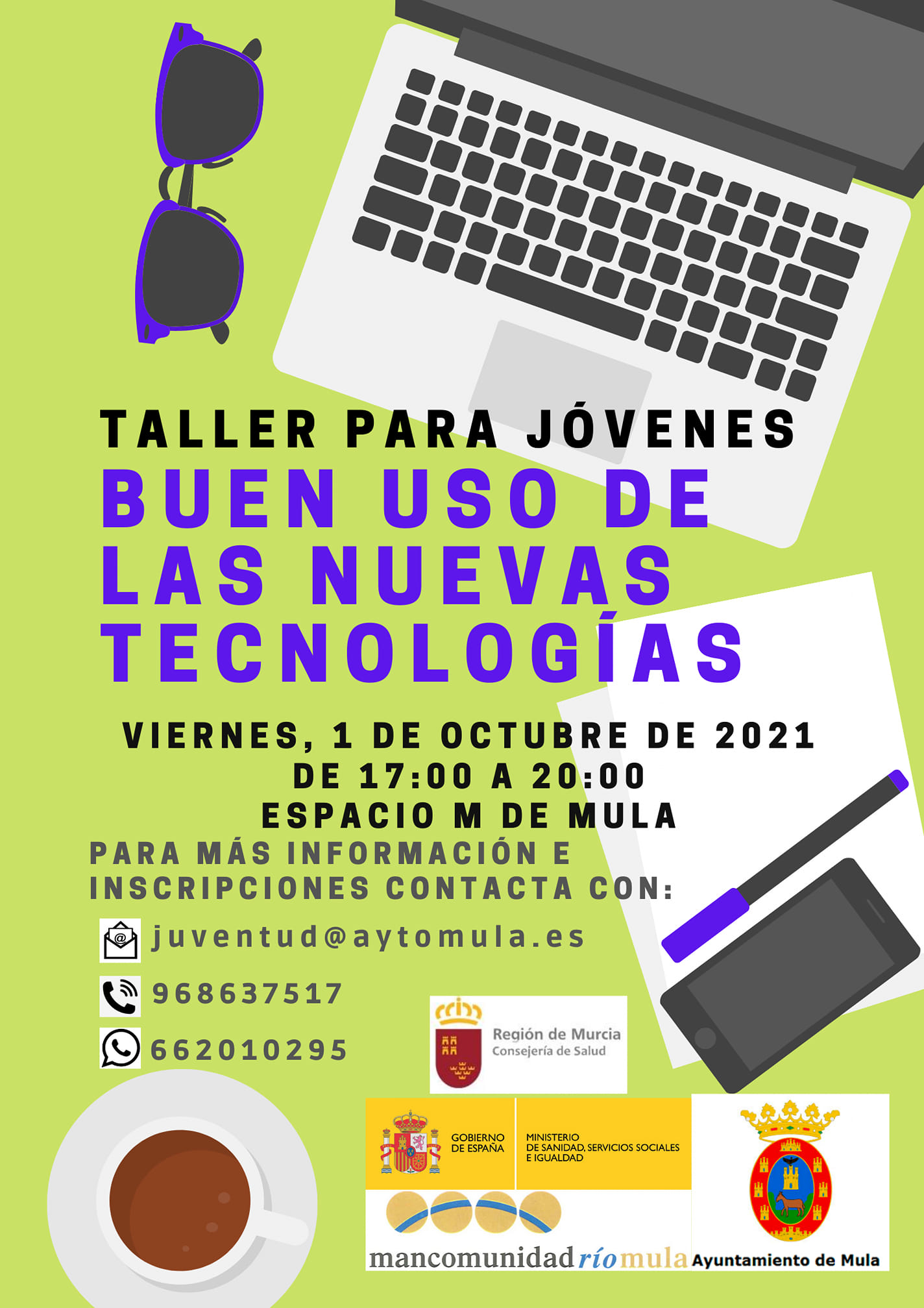 JUVENTUD | Taller para jóvenes: «Buen uso de las nuevas tecnologías»
