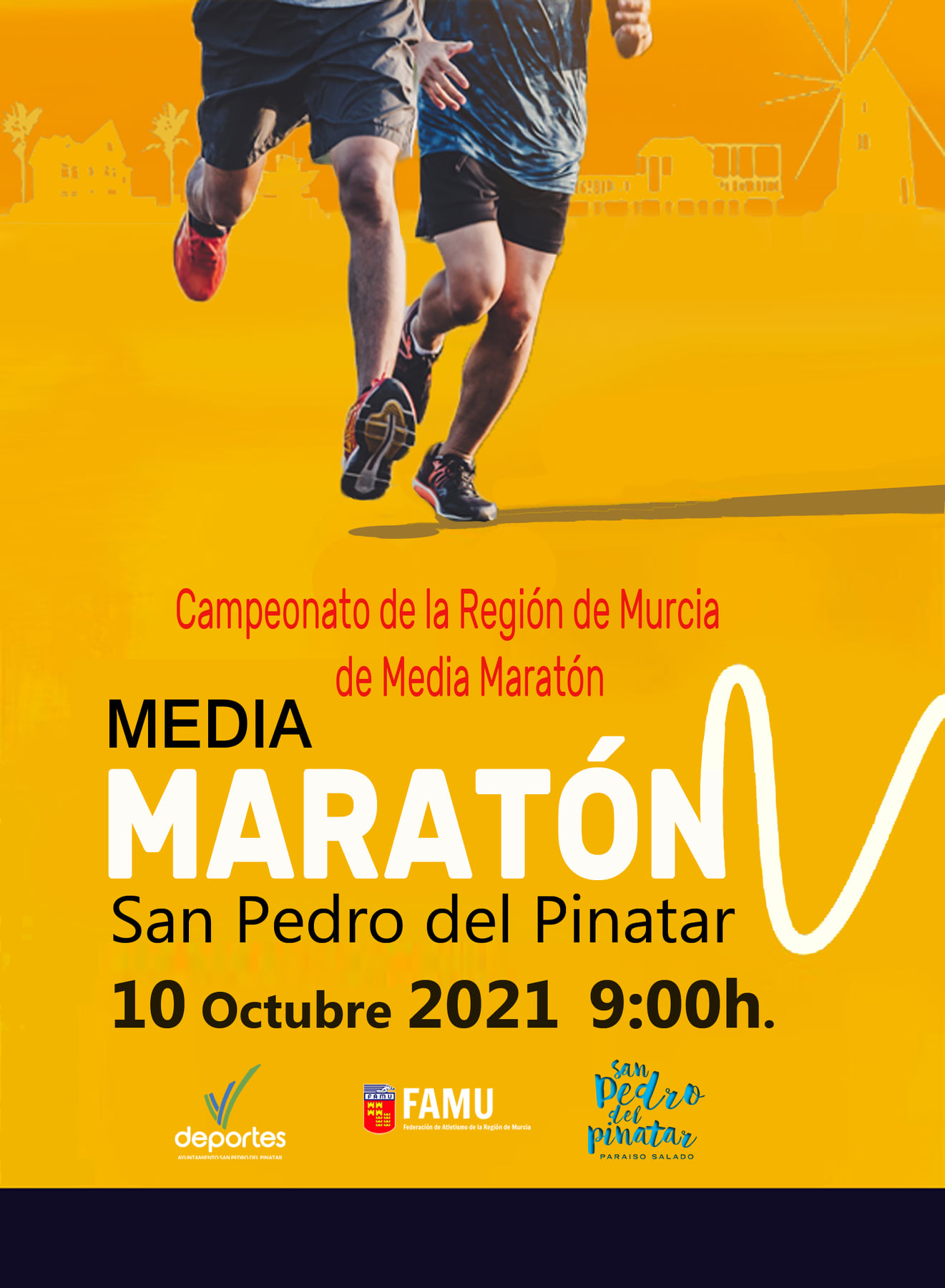 La I Media Maratón Paraíso recorre el próximo 10 de octubre la línea costera y el centro urbano de San Pedro del Pinatar