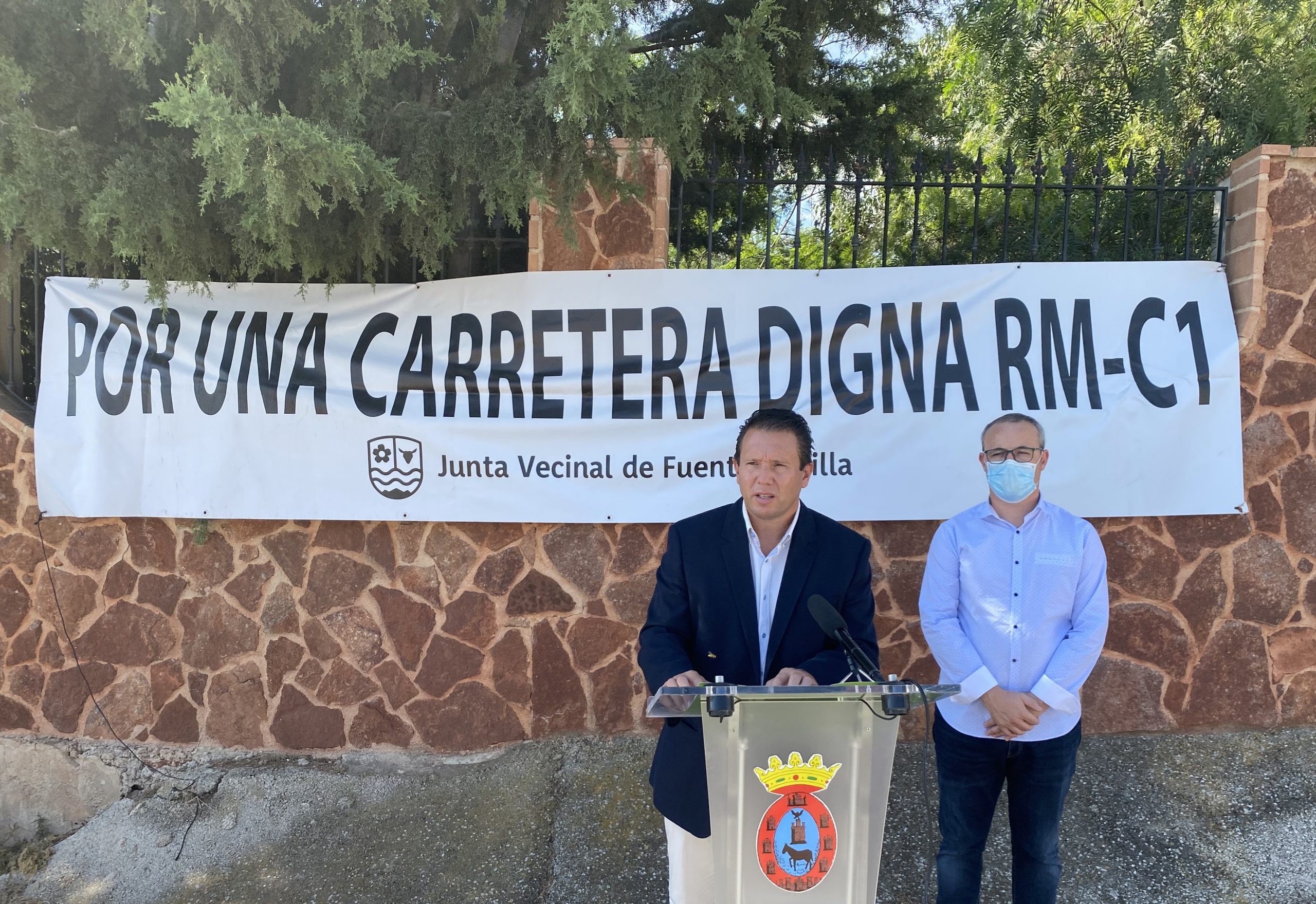 PEDANÍAS | Mula reitera la necesidad de mejora de la carretera RM-C1 Fuente Librilla- Alcantarilla