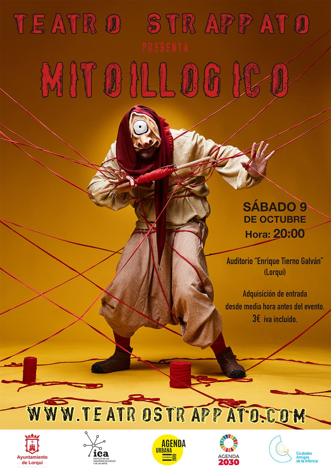Teatro Strappato – Mitoillogico – Sábado 9 octubre 20.00 horas