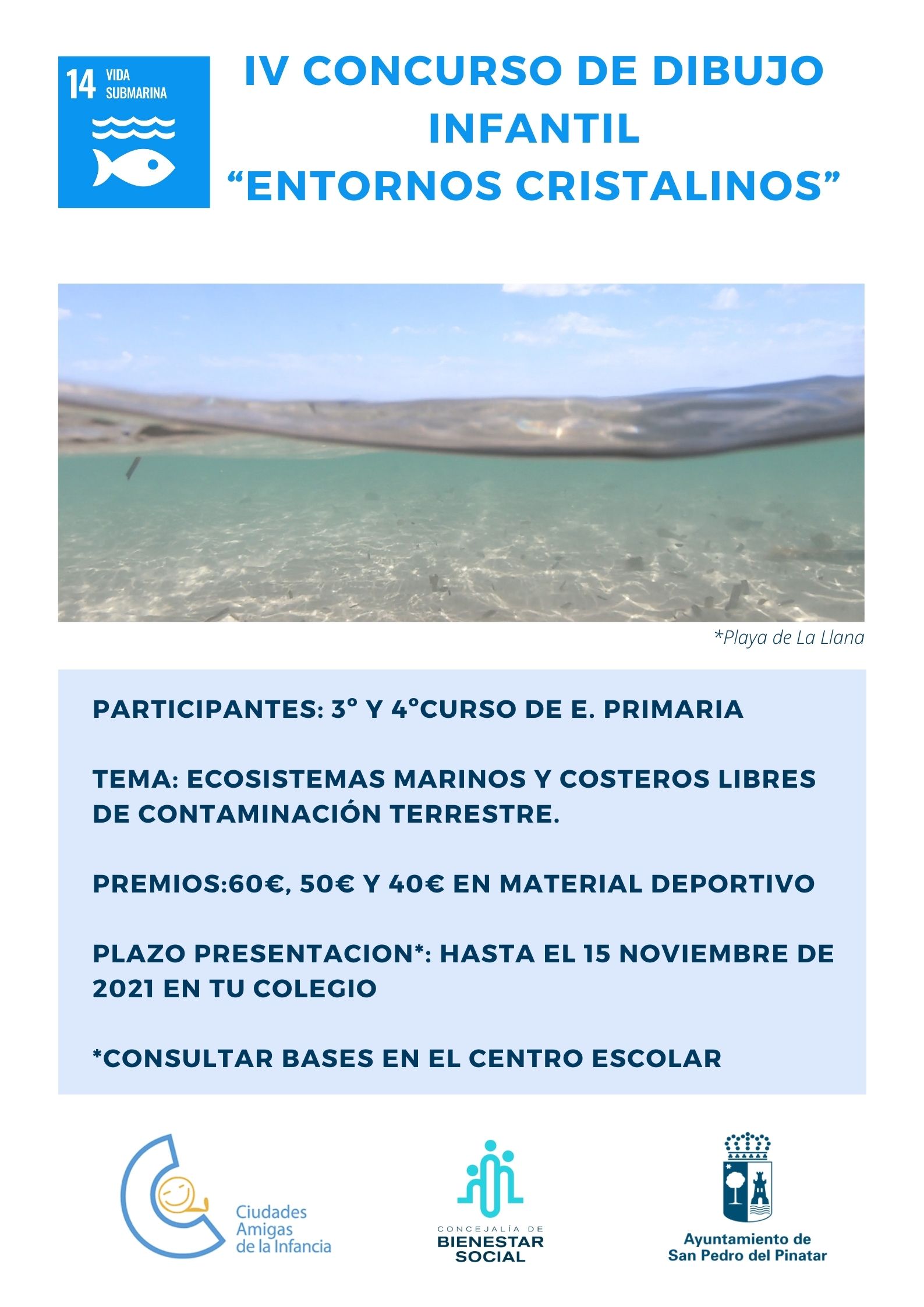 Bienestar Social se suma a la iniciativa “Entornos cristalinos” con un concurso de dibujo y una excursión