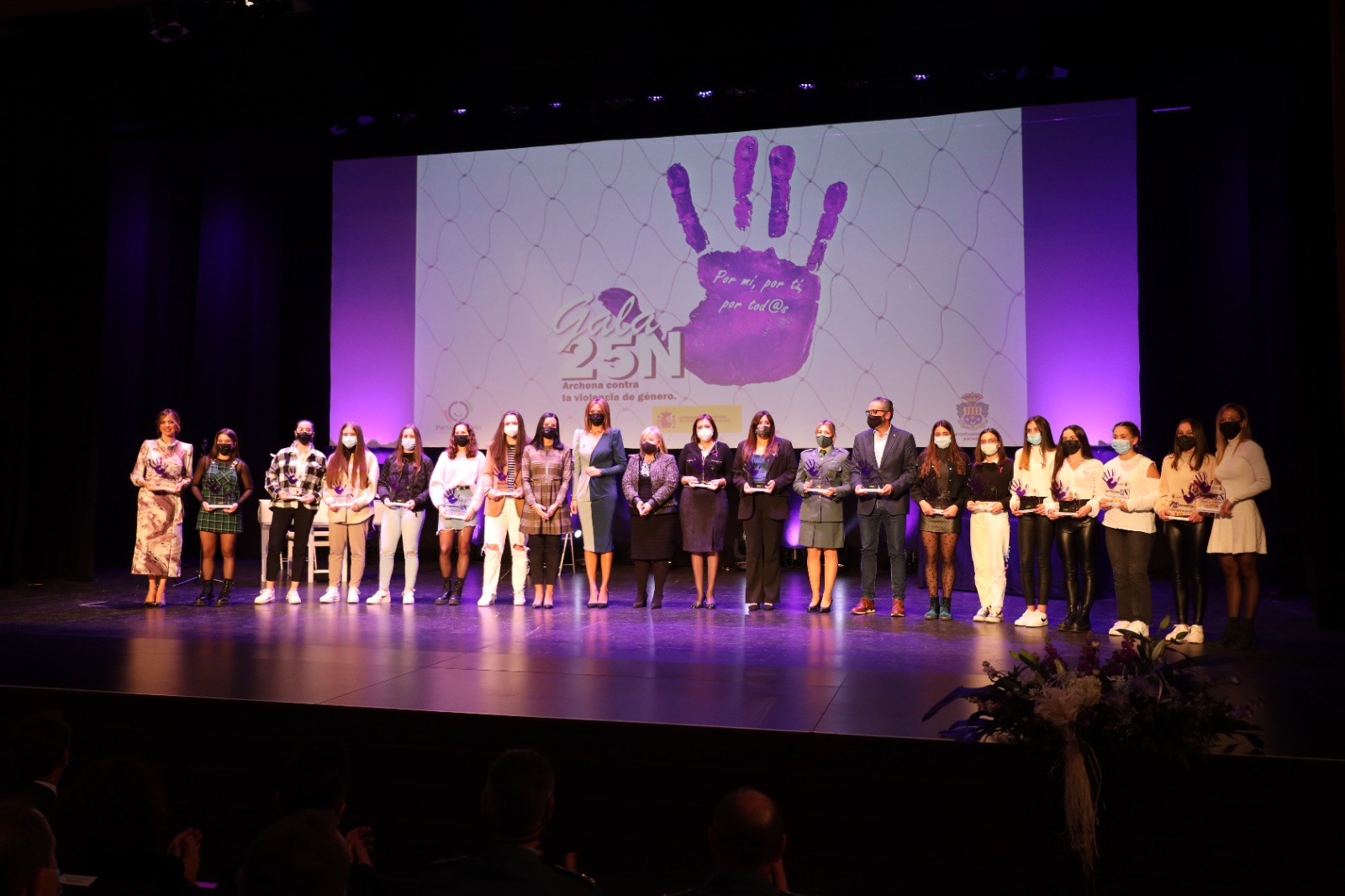 Ayuntamiento de Archena - Encarna Talavera, Encarna Guillén, Fuensanta Barquero, Élida Sevilla, Club Rítmika y La Algaida FS, fueron las homenajeadas en la Gala contra la Violencia de Género