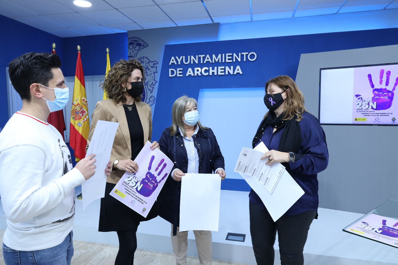 Ayuntamiento de Archena - La Alcaldesa de Archena presenta un variado programa de actividades con motivo del Día Internacional de la Eliminación de la Violencia contra la Mujer