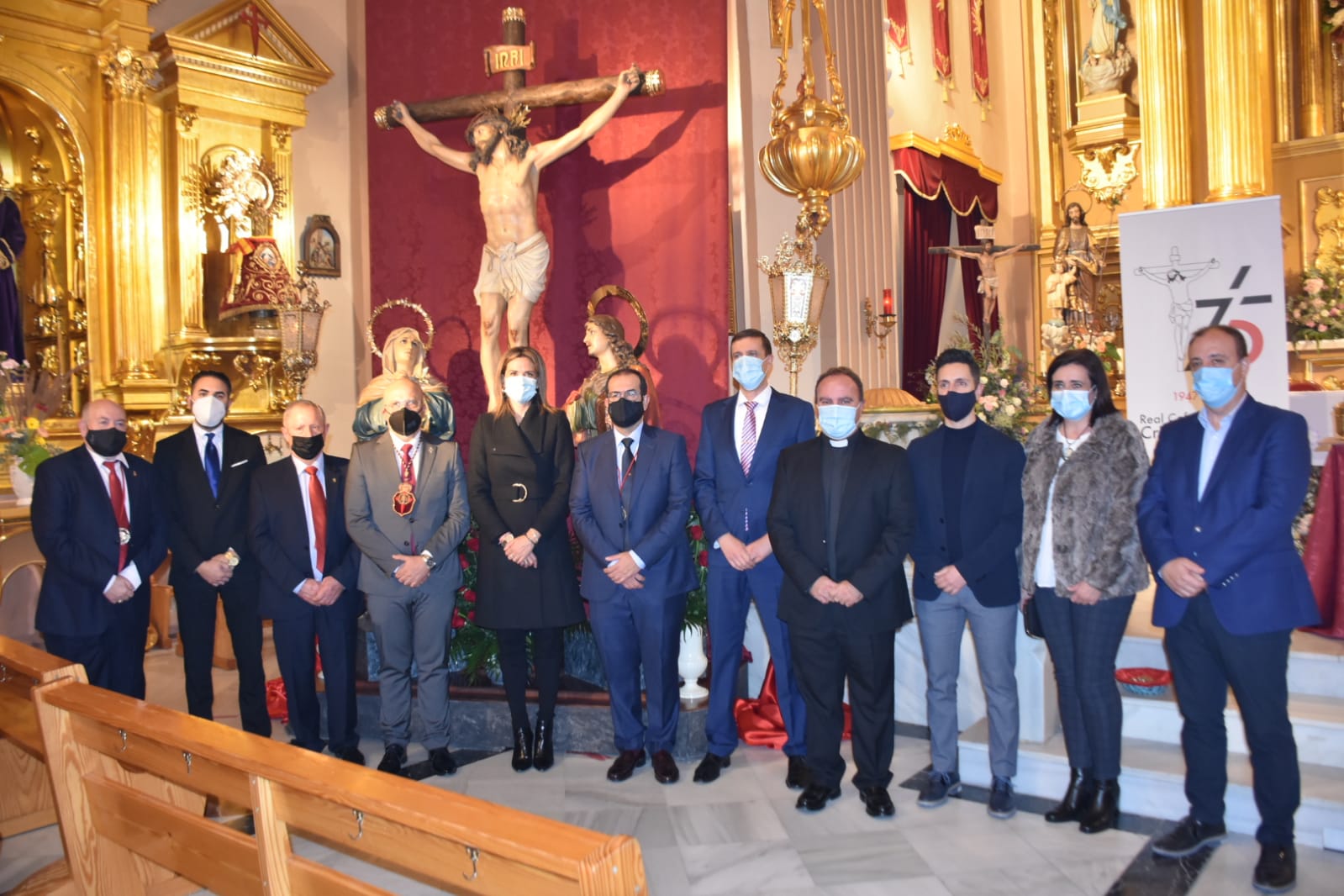 Ayuntamiento de Archena - La Cofradía del Cristo del Perdón inició ayer el programa de actos de su 75 aniversario