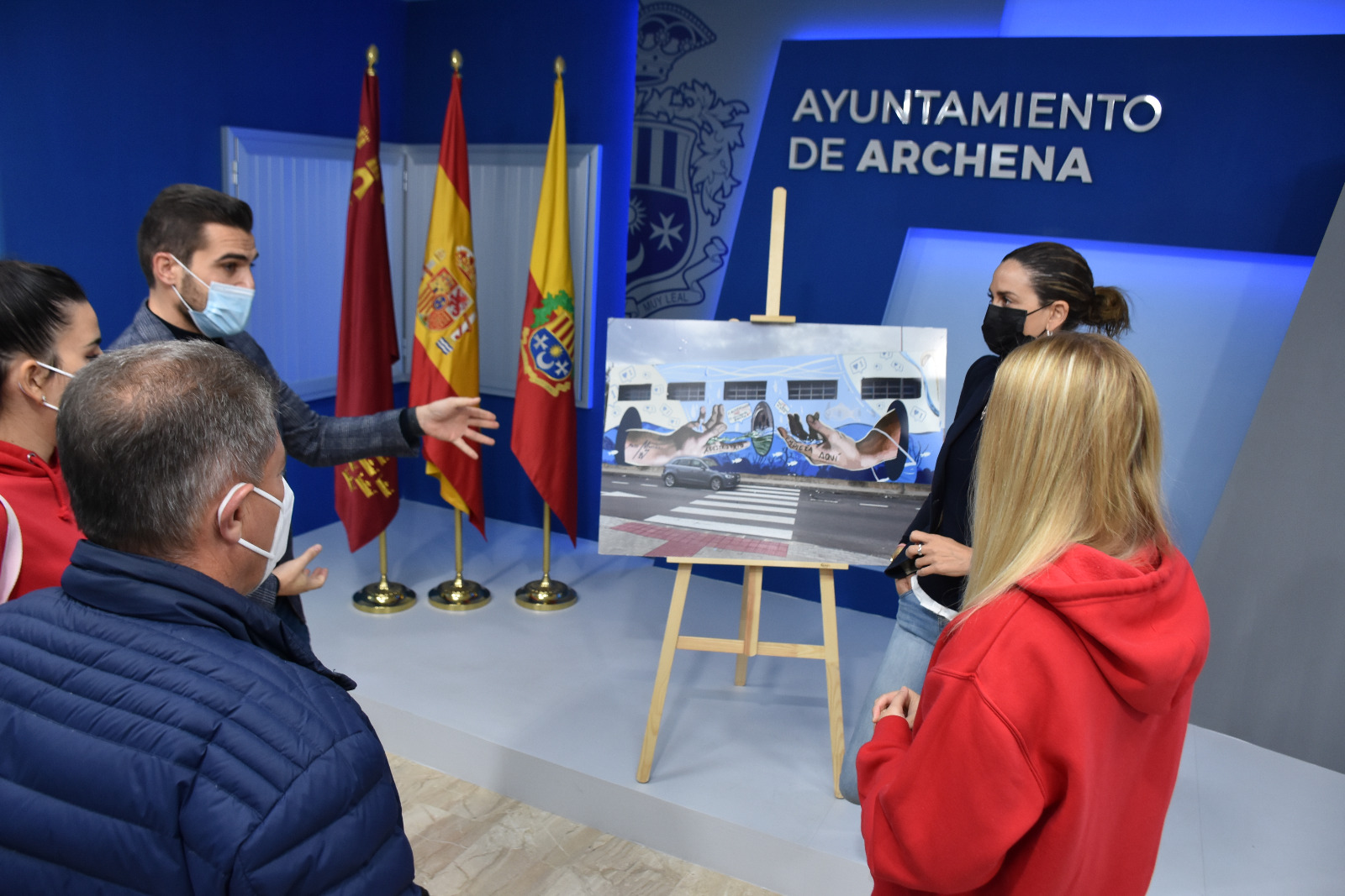 Ayuntamiento de Archena - Mural en el IES Vicente Medina con motivo del Día Mundial del Saneamiento