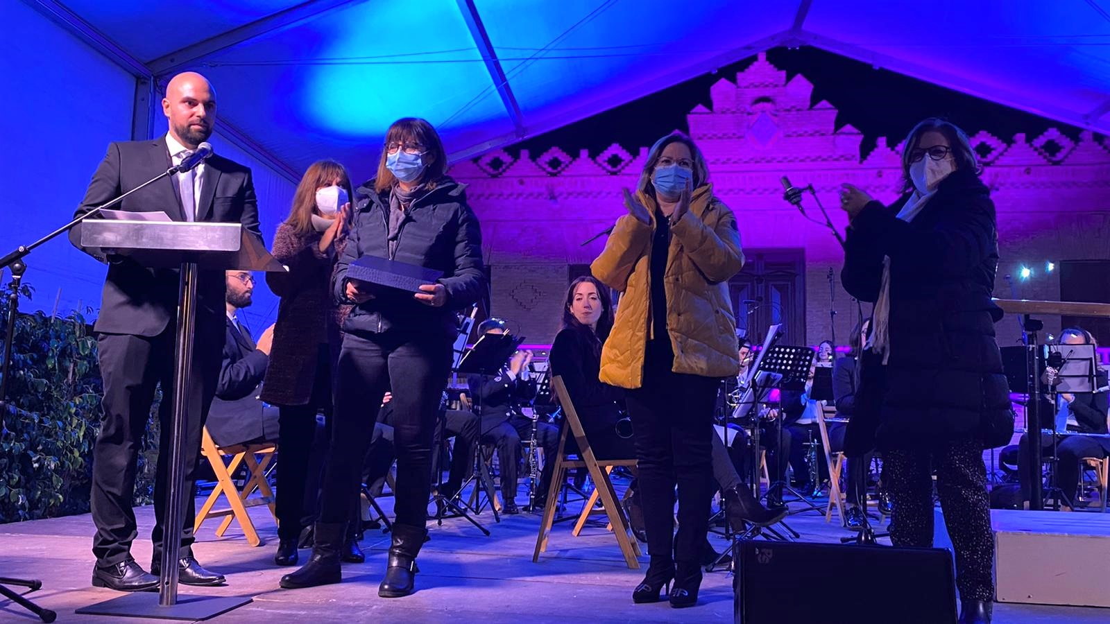 La banda Unión Musical rinde homenaje a Juan Asensio, uno de sus impulsores