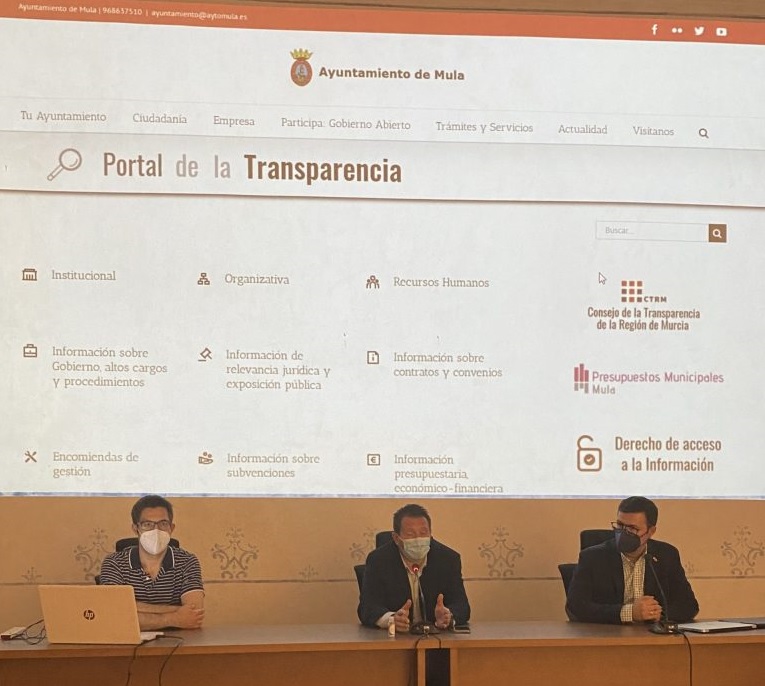 TRANSPARENCIA | El Ayuntamiento de Mula obtiene la mejor valoración de Transparencia según el Consejo de la Transparencia de la Región de Murcia entre los Ayuntamientos de menos de 20.000 habitantes de la Región de Murcia