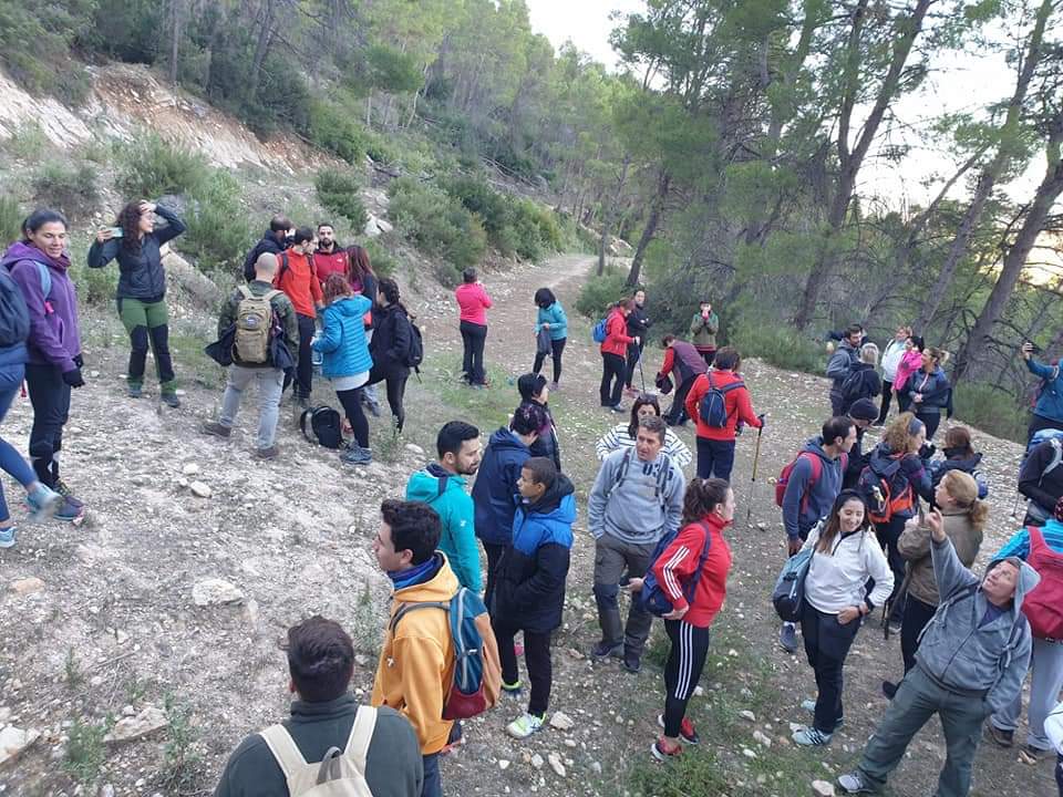 TURISMO | Cerca de un centenar de personas participan en la ruta Sendero La Umbría de Sierra Espuña