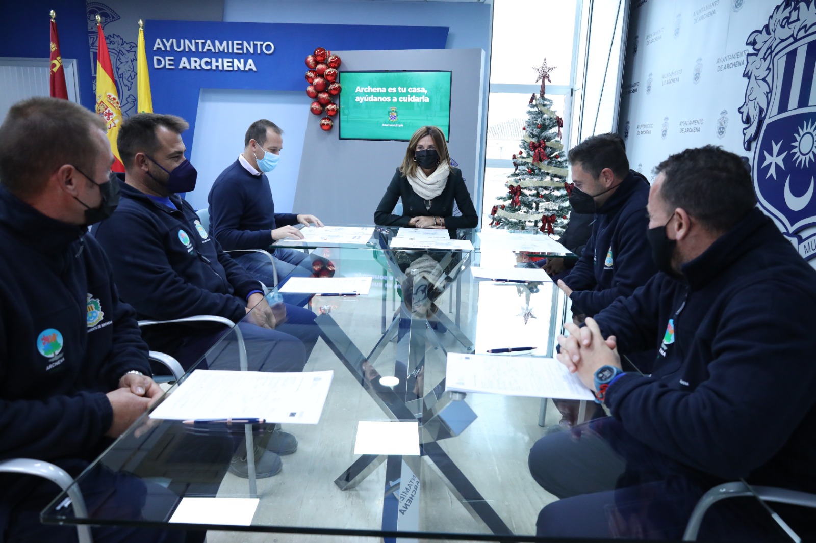 Ayuntamiento de Archena - Alcaldesa y Concejal aseguran que se han duplicado los servicios de limpieza viaria “para conseguir un municipio todavía más limpio”