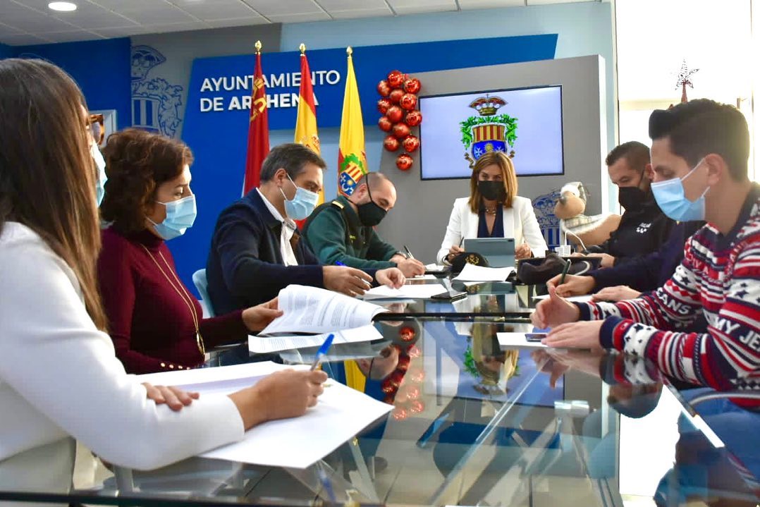 Ayuntamiento de Archena - Reunión de la Junta Local de Seguridad Ciudadana correspondiente a estas próximas fiestas navideñas