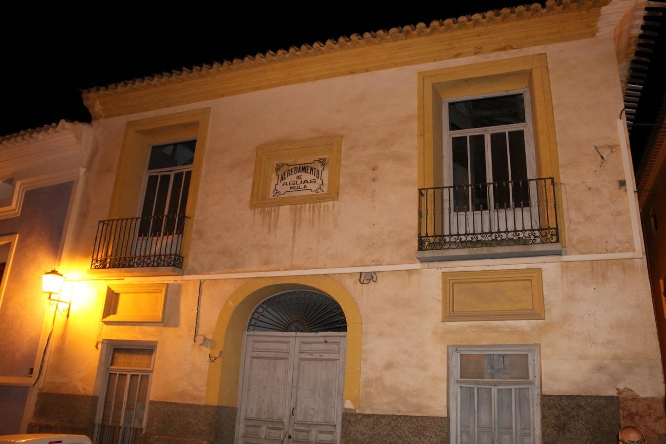 PATRIMONIO HISTÓRICO | El edificio Histórico del Heredamiento de Aguas de Mula cedido al Ayuntamiento para albergar el Museo del Agua de Mula