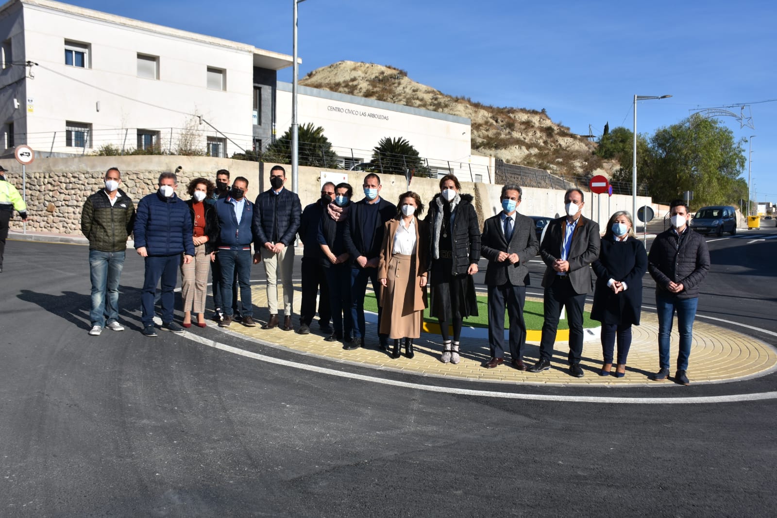 Ayuntamiento de Archena - La Alcaldesa de Archena y el Director General de Carreteras inauguran las obras de acceso a la ciudad por el barrio de Las Arboledas