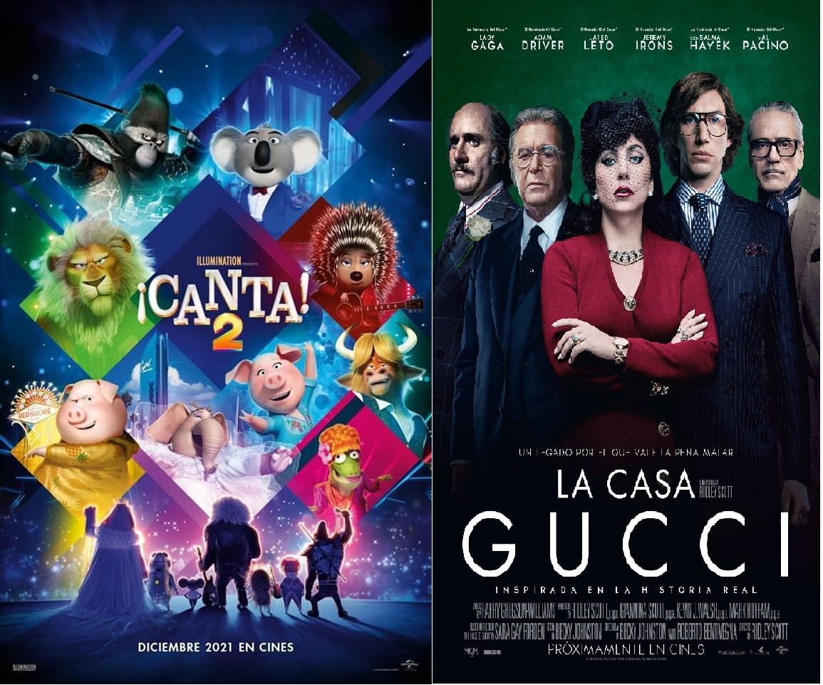 CULTURA | Cine: "Canta 2" y "La casa Gucci" - del 15 al 17 de enero