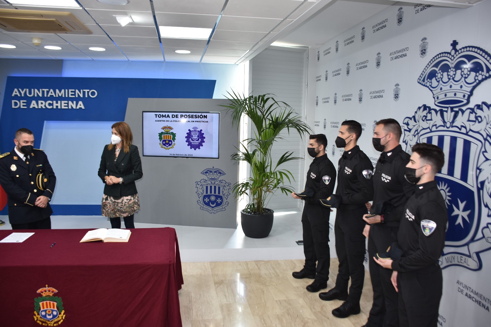Ayuntamiento de Archena - Con la incorporación de cuatro nuevos policías, la plantilla de la Policía Local asciende ya a 29 agentes