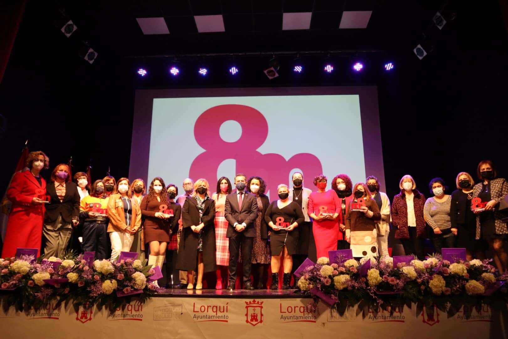 Lorquí entrega los Premios 8M a las mujeres que 'lucharon' contra la pandemia de COVID-19