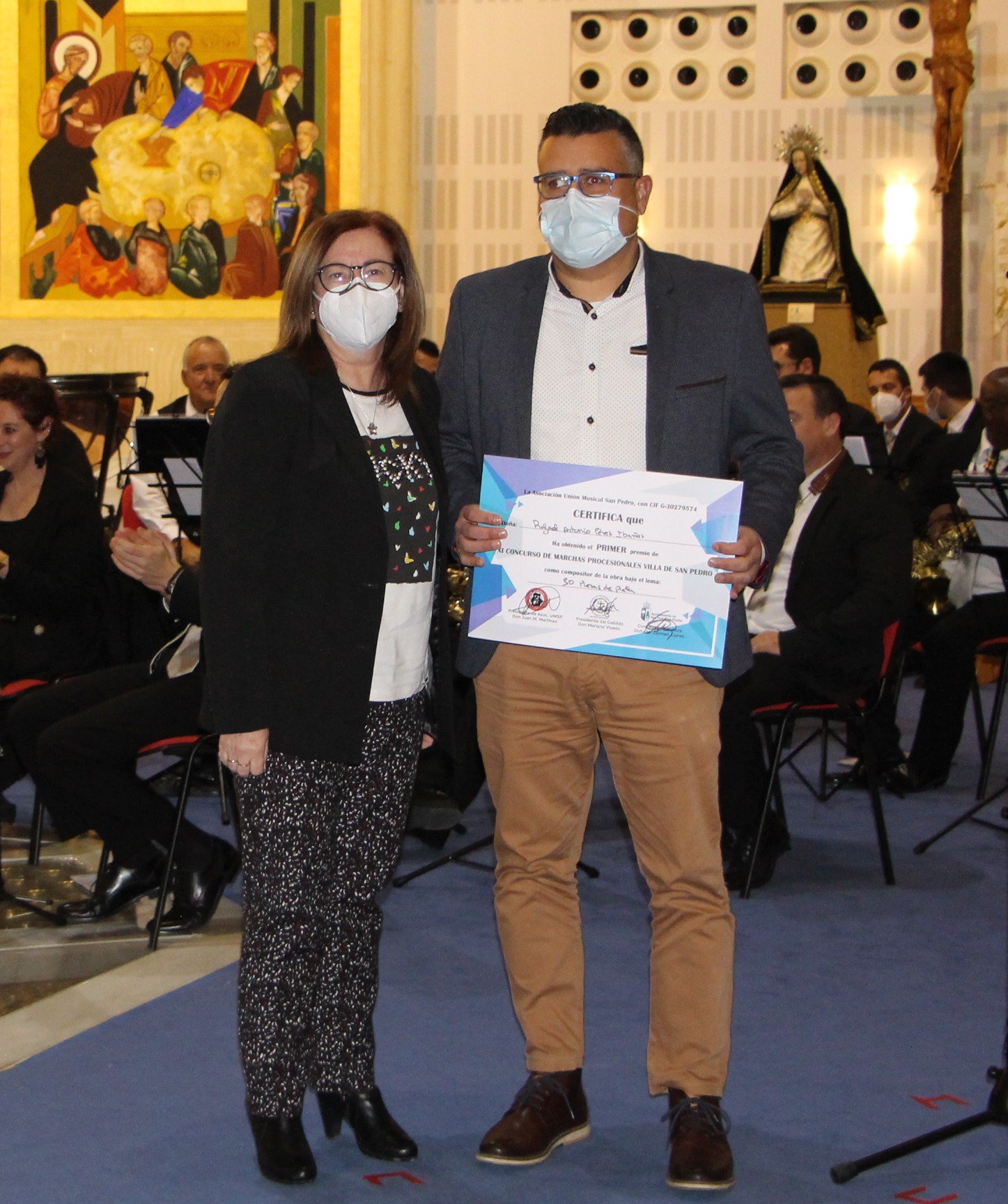 Rafael Antonio Pérez, primer premio del XI Concurso Nacional de composiciones de Marchas Procesionales Villa de San Pedro