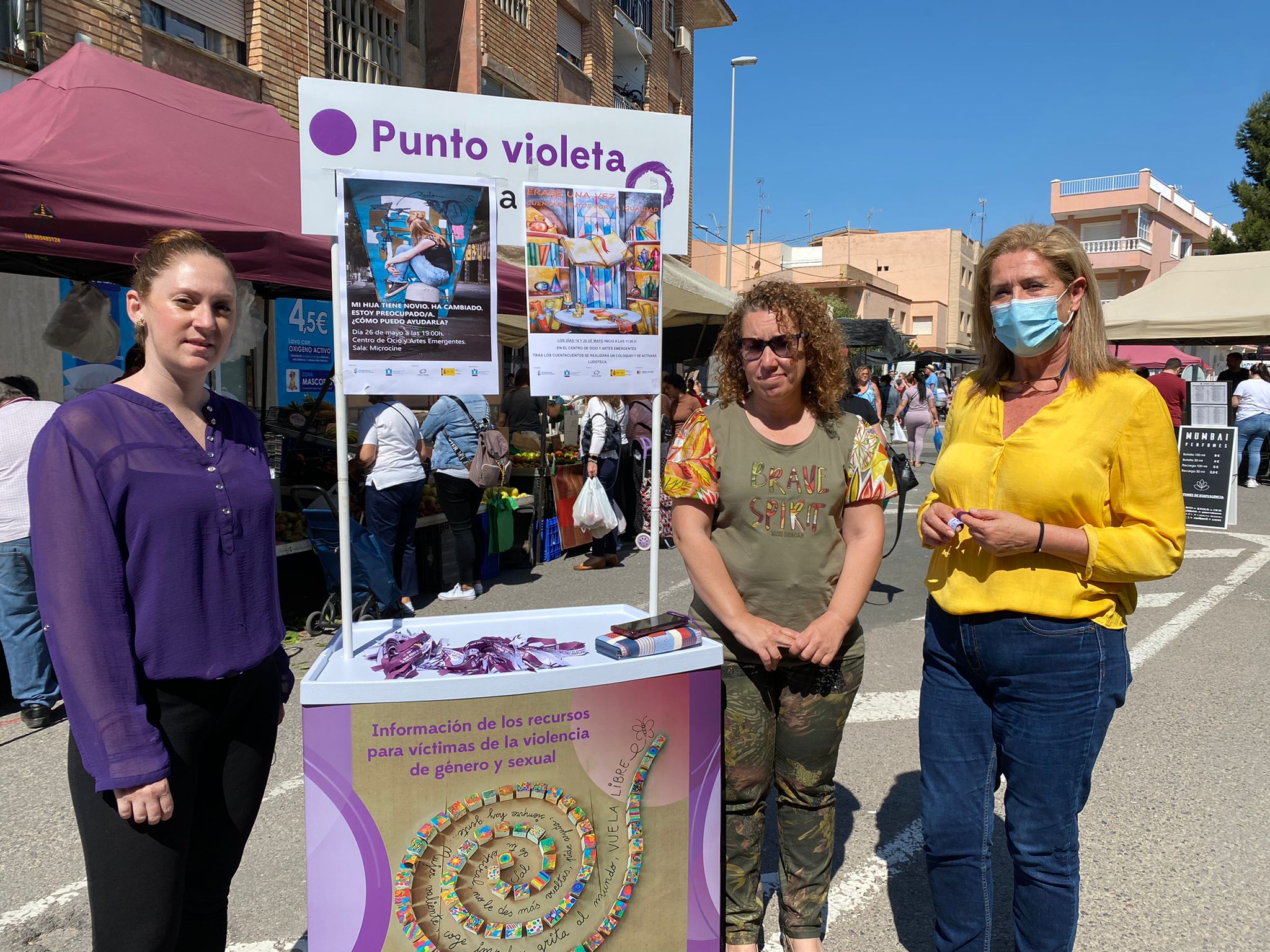 El Punto Violeta de San Pedro del Pinatar se traslada a los mercados