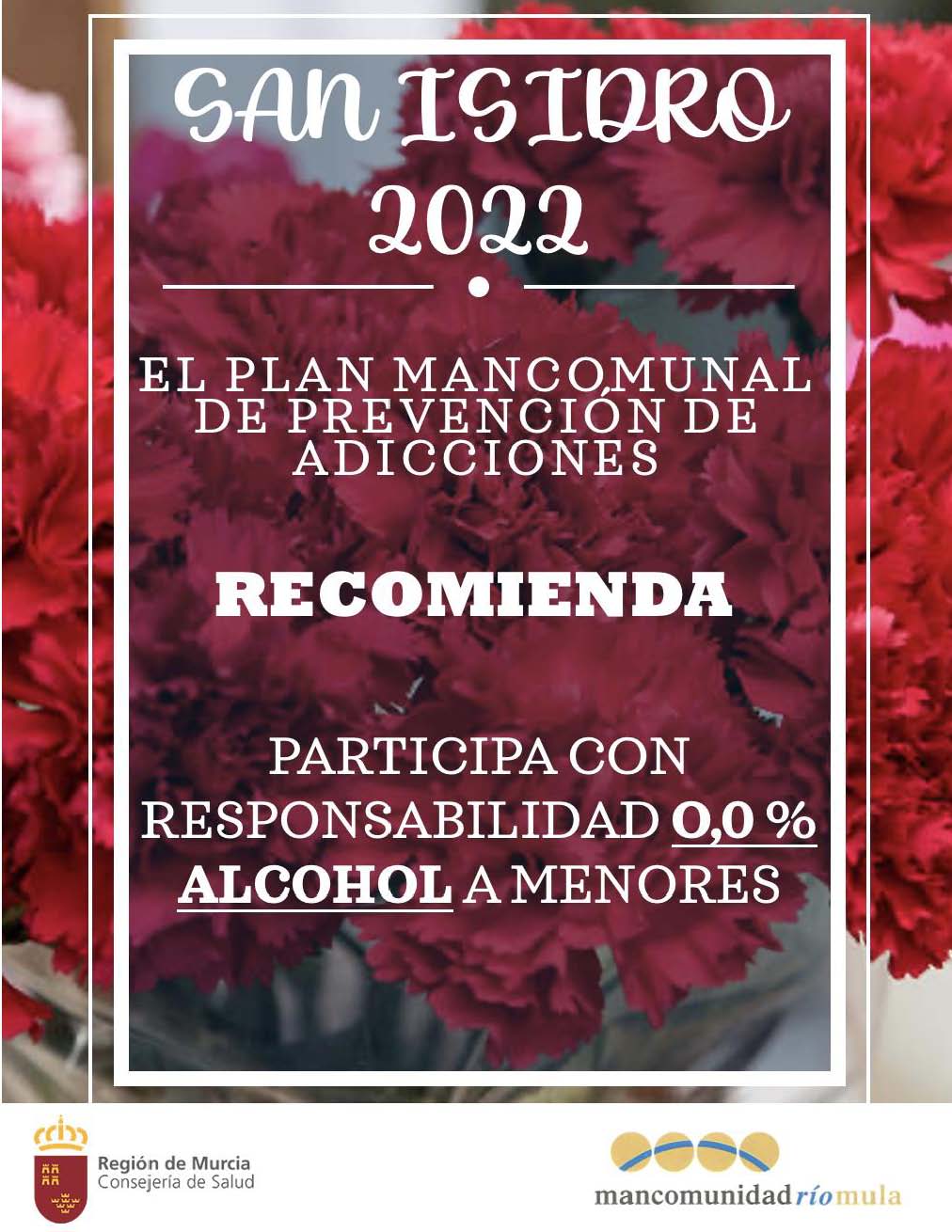 MANCOMUNIDAD RÍO MULA | Fiestas de San Isidro: Recomendación 0,0% alcohol a menores