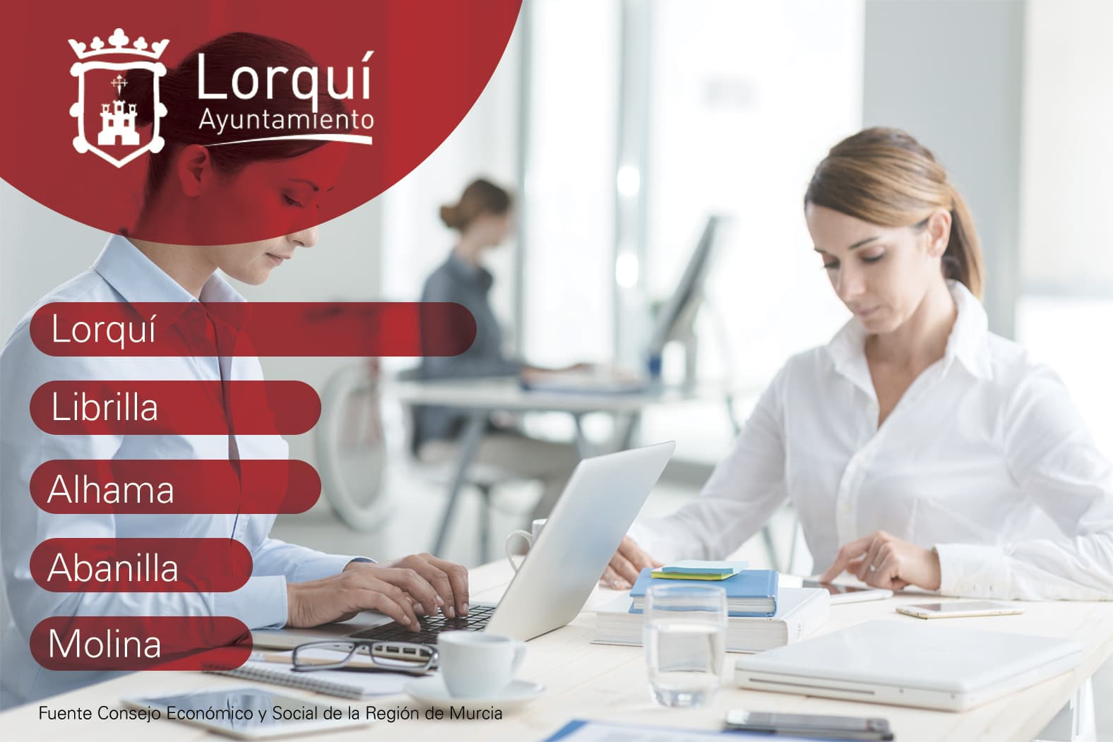 Lorquí lidera el acceso al mercado laboral en la Región de Murcia