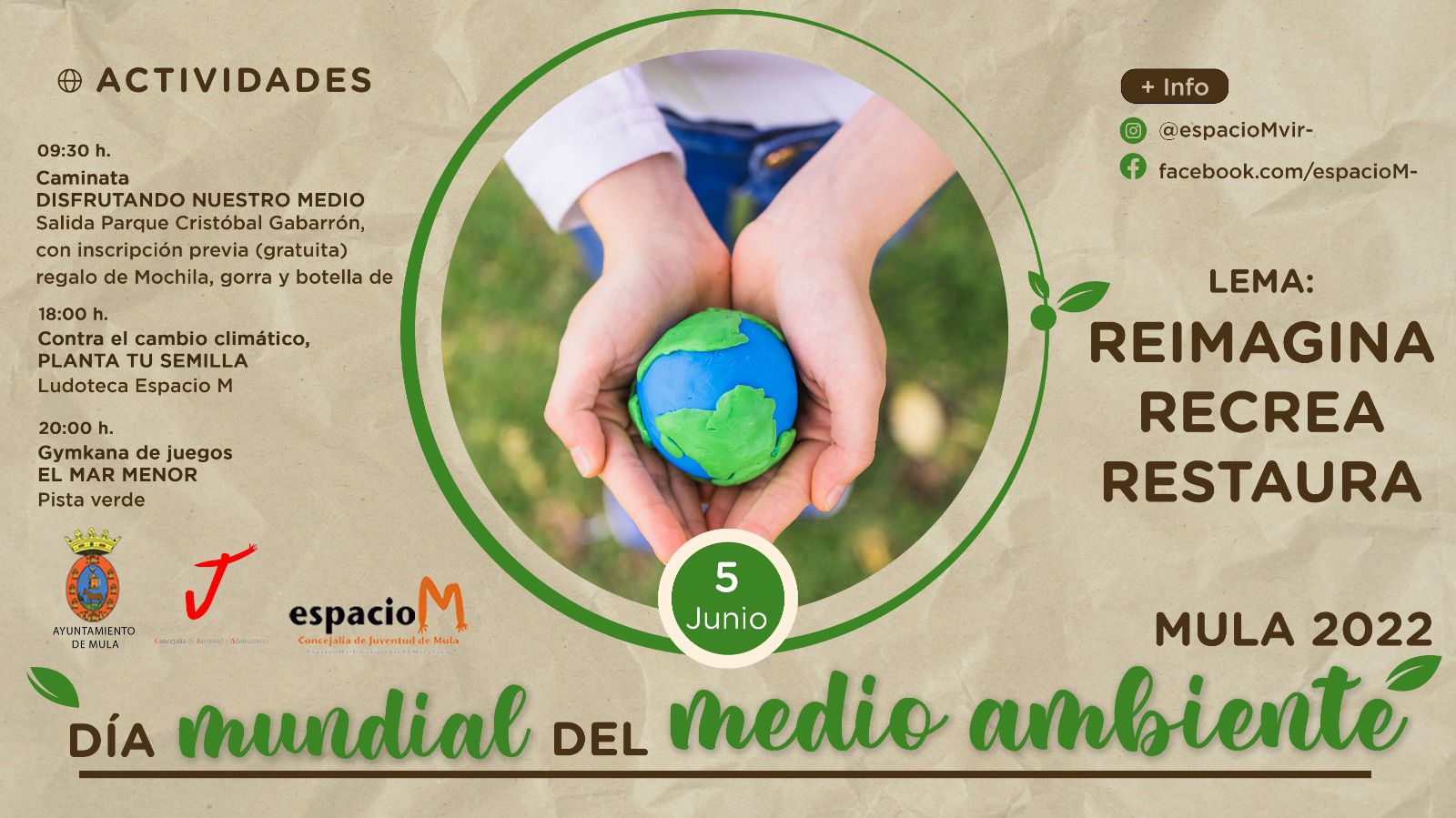 MEDIO AMBIENTE | La Concejalía de Juventud de Mula prepara una programación de actividades especial con motivo del Día del Medio Ambiente