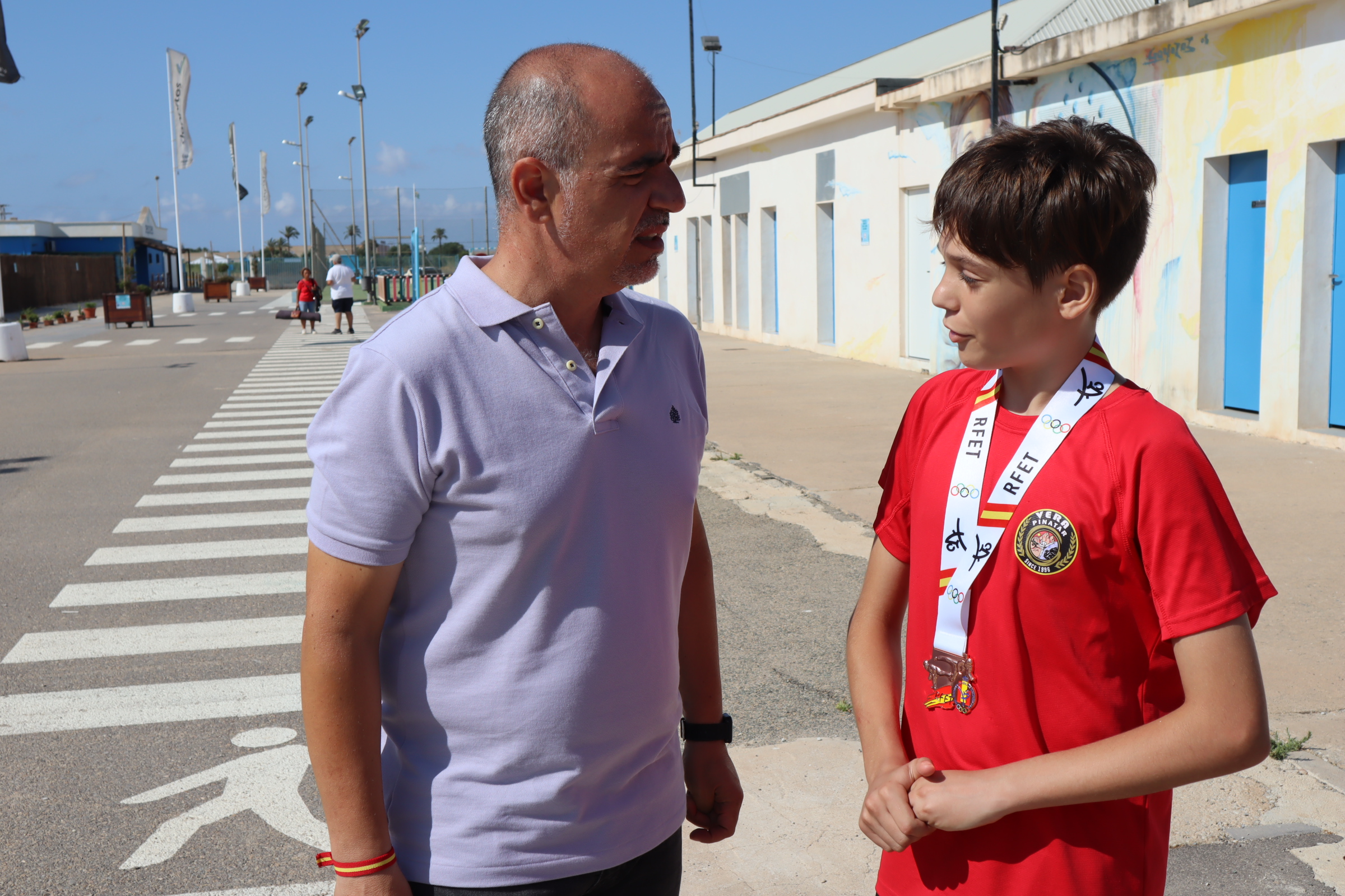 Carlos Vera, del Club Vera Pinatar, consigue la medalla de bronce en el Campeonato de España de Taekwondo Cadete.