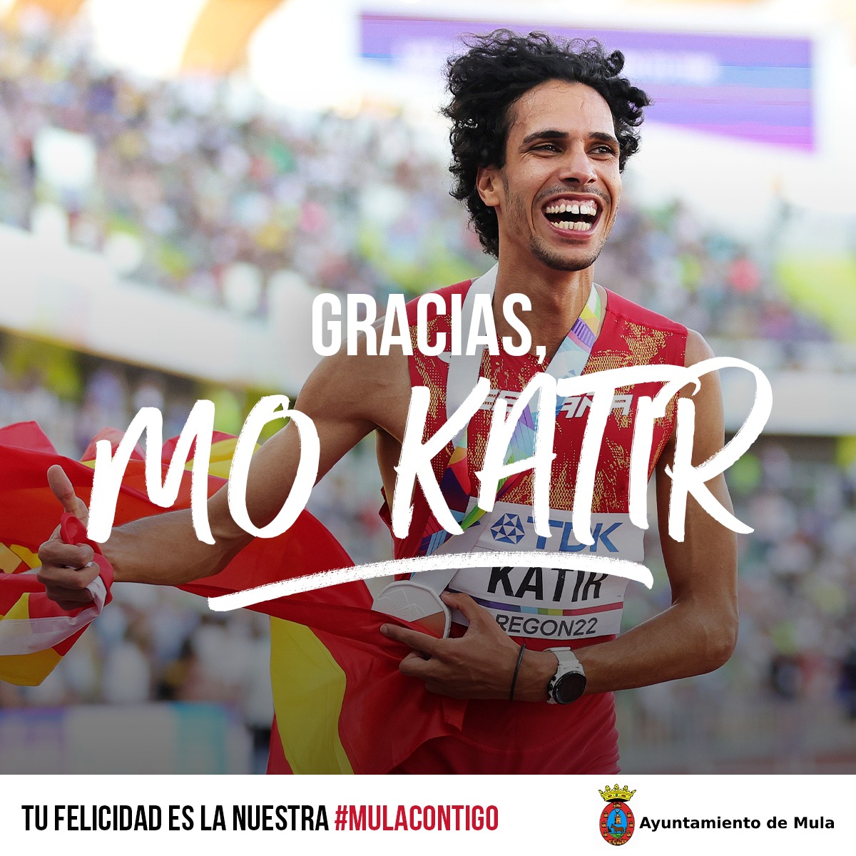 DEPORTES | Enhorabuena a Mo Katir por su tercer puesto 1500 metros libres en el Campeonato del Mundo de Oregón 2022