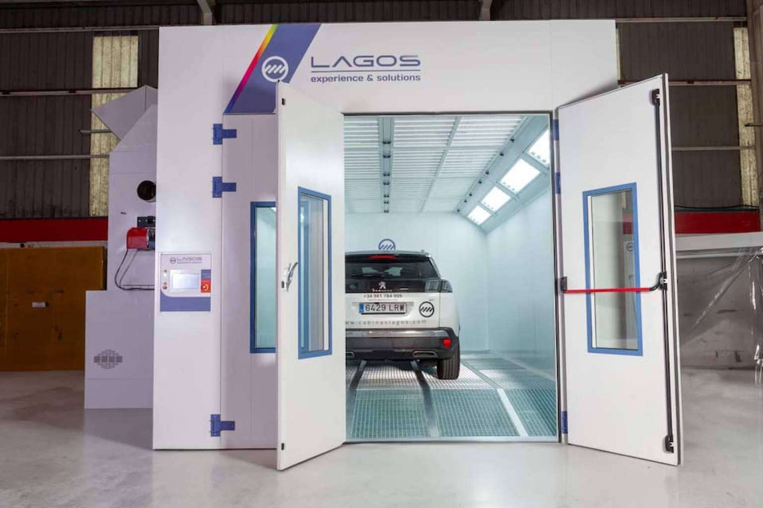 Características de la Cabina EVO para pintura automotriz, desarrollada recientemente por la empresa Equipos Lagos