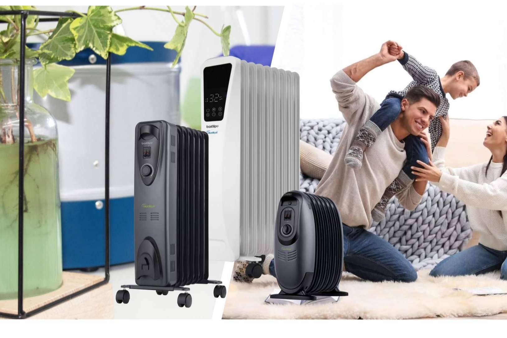 Características y ventajas de los radiadores eléctricos de bajo consumo con fluido sostenible de Bastilipo