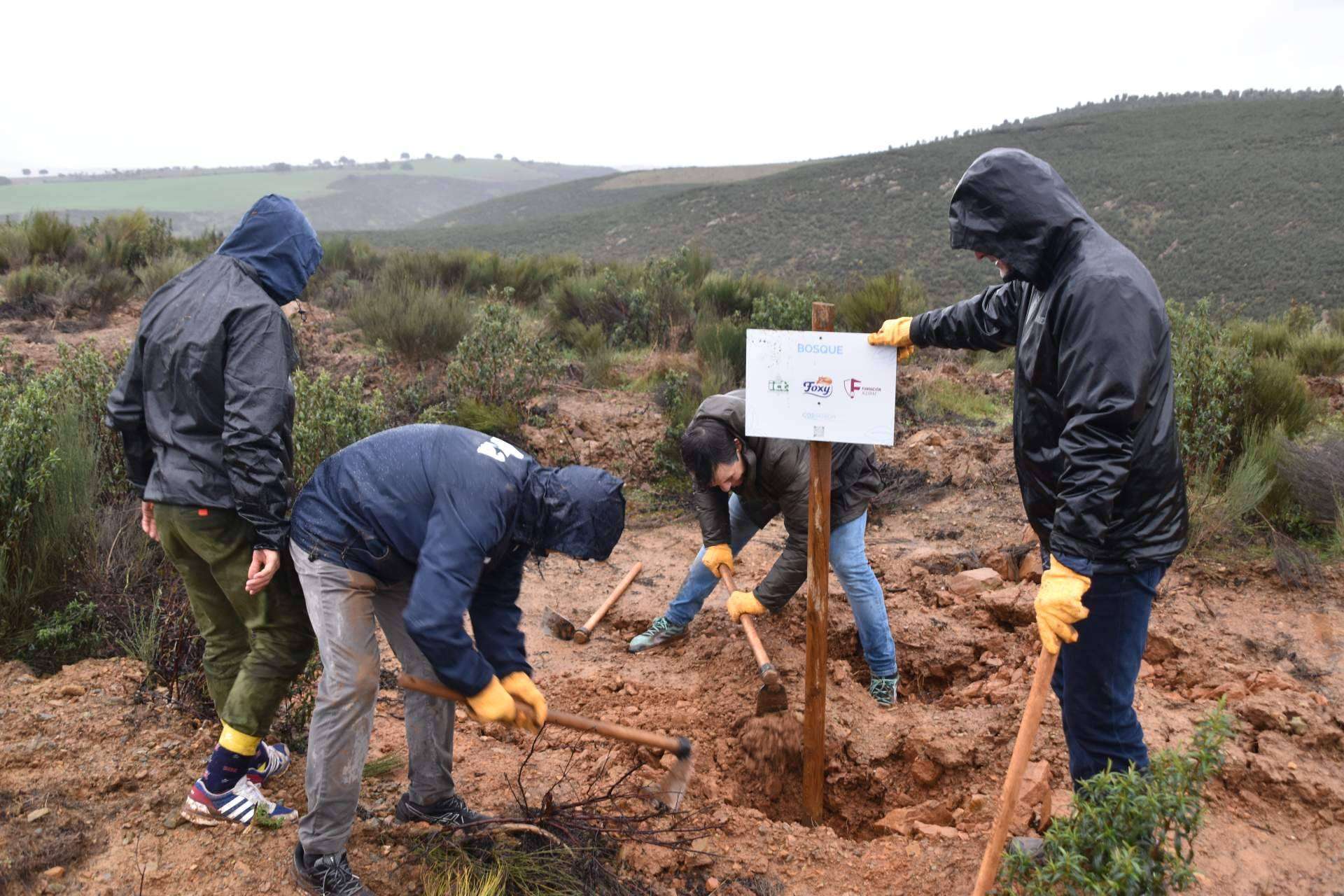 CO2 Gestión, FOXY y la Fundación Alcoraz inauguran en Salamanca la plantación de su 11º bosque