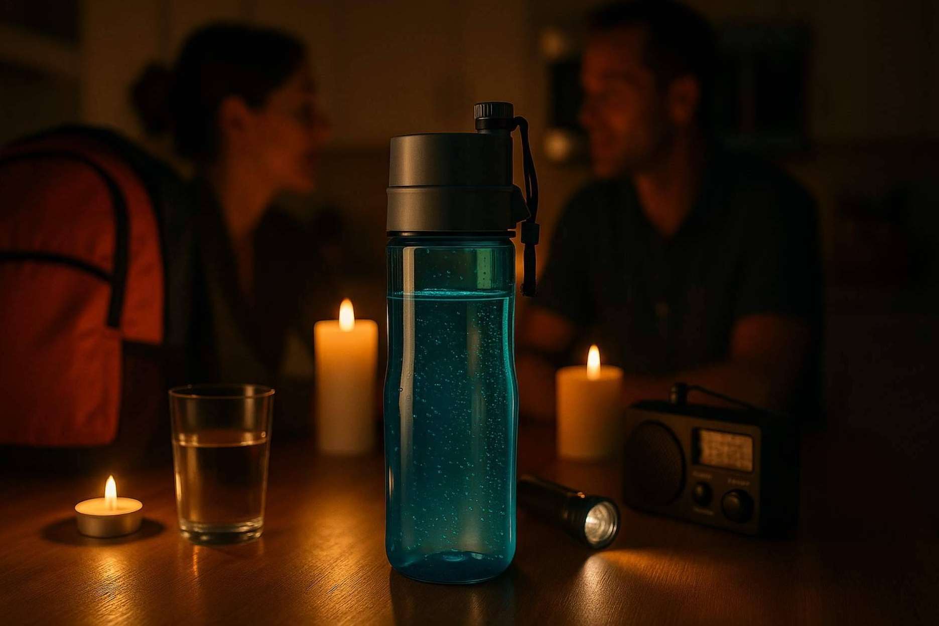 España a oscuras y sin agua; cómo una botella portátil puede marcar la diferencia en el próximo apagón