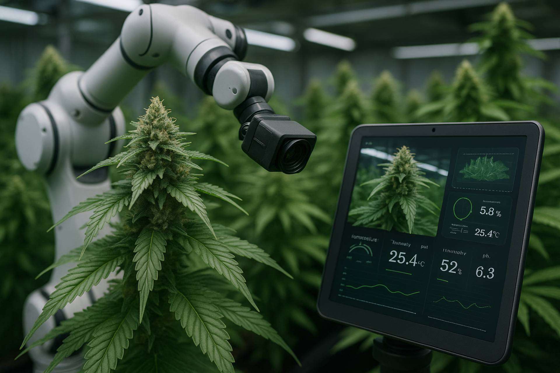 Cannabis e inteligencia artificial; la revolución del cultivo inteligente en 2025