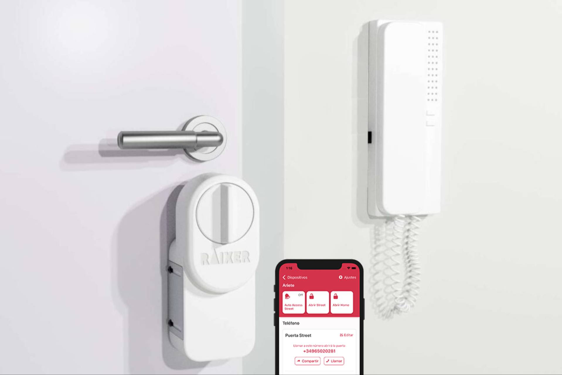 Check-in sin llaves en Airbnb y hoteles boutique; la nueva cerradura inteligente de Raixer para anfitrión