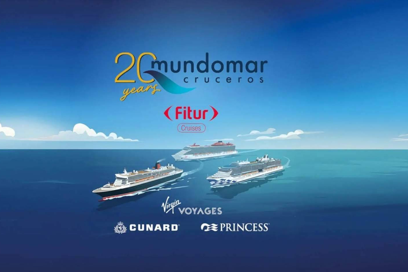Mundomar Cruceros estará en FITUR CRUISES con stand propio de Princess, Cunard y Virgin Voyages
