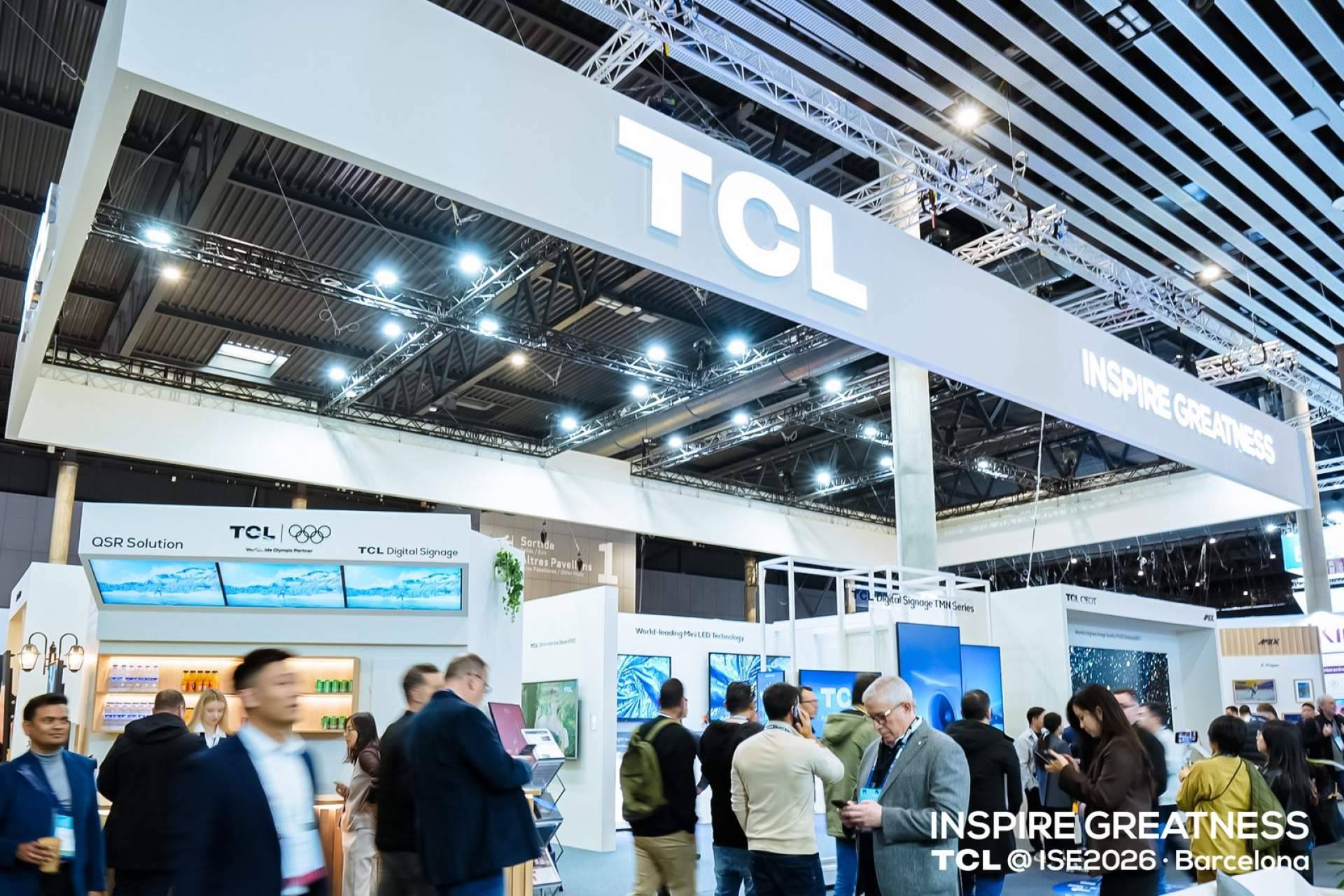 TCL Professional presenta en ISE 2026 soluciones de señalización digital y LED  comercial de nivel olímpico