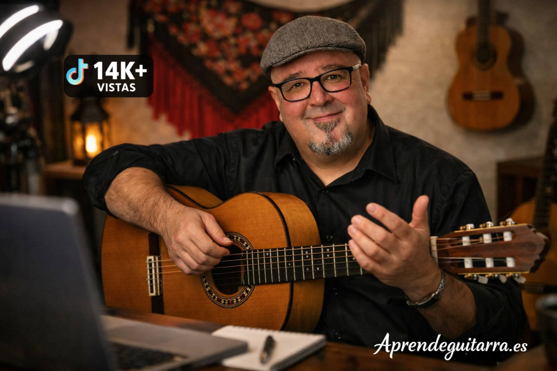 Un vídeo de TikTok sobre la dificultad de aprender guitarra flamenca supera las 14.000 visualizaciones