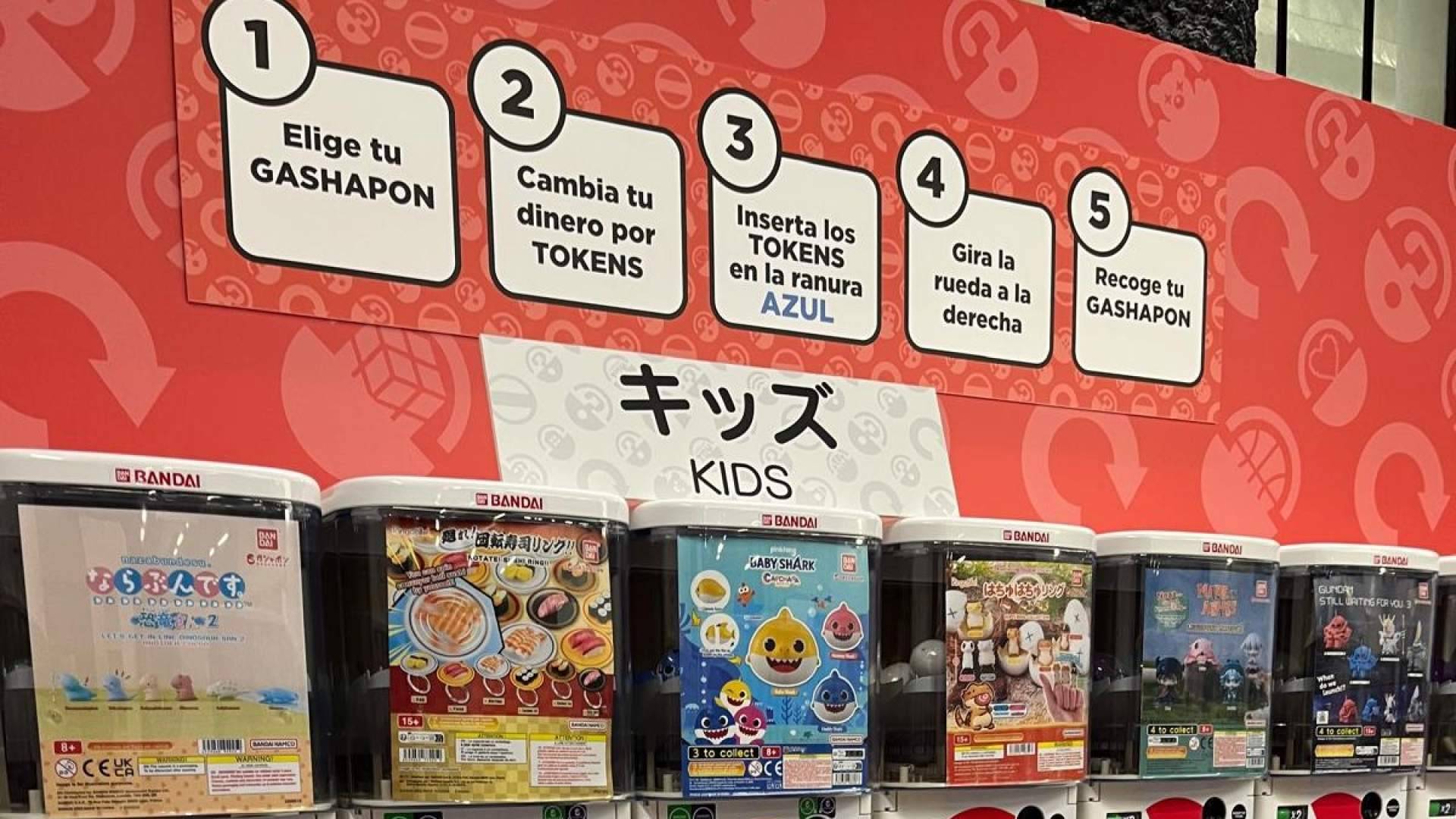 Bandai abre en Xanadú la mayor tienda Gashapon de España